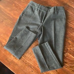 Soft grey ankle pants.